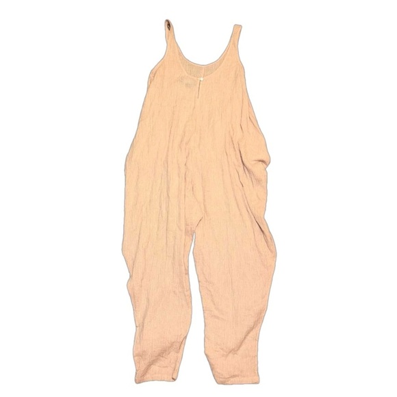 Hatch Pink Wrap Around Jumpsuit Pink Gingham Size XS - Picture 5 of 7